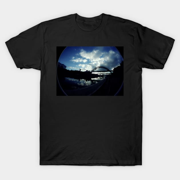 Experimental Fisheye View Of Tyne Bridge T-Shirt by axp7884